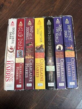 Set of 7 Charlaine Harris Sookie Stackhouse Paperback Set- trueblood